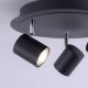 Leuchten Direkt 11943-13 - LED spotlampe TARIK 3xGU10/5W/230V antracitgrå