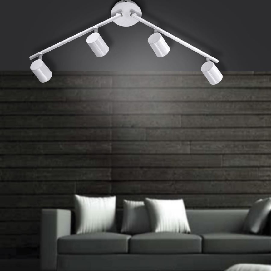 Leuchten Direkt 11944-16 - LED spotlampe TARIK 4xGU10/5W/230V hvid