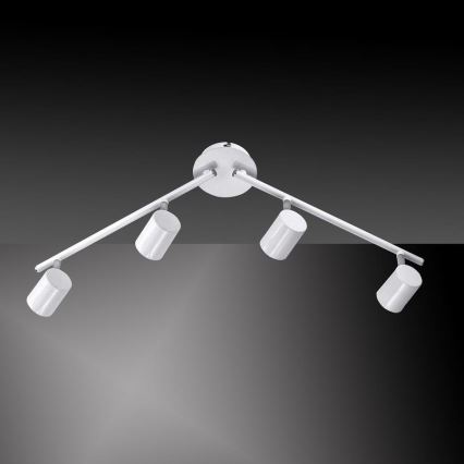 Leuchten Direkt 11944-16 - LED spotlampe TARIK 4xGU10/5W/230V hvid