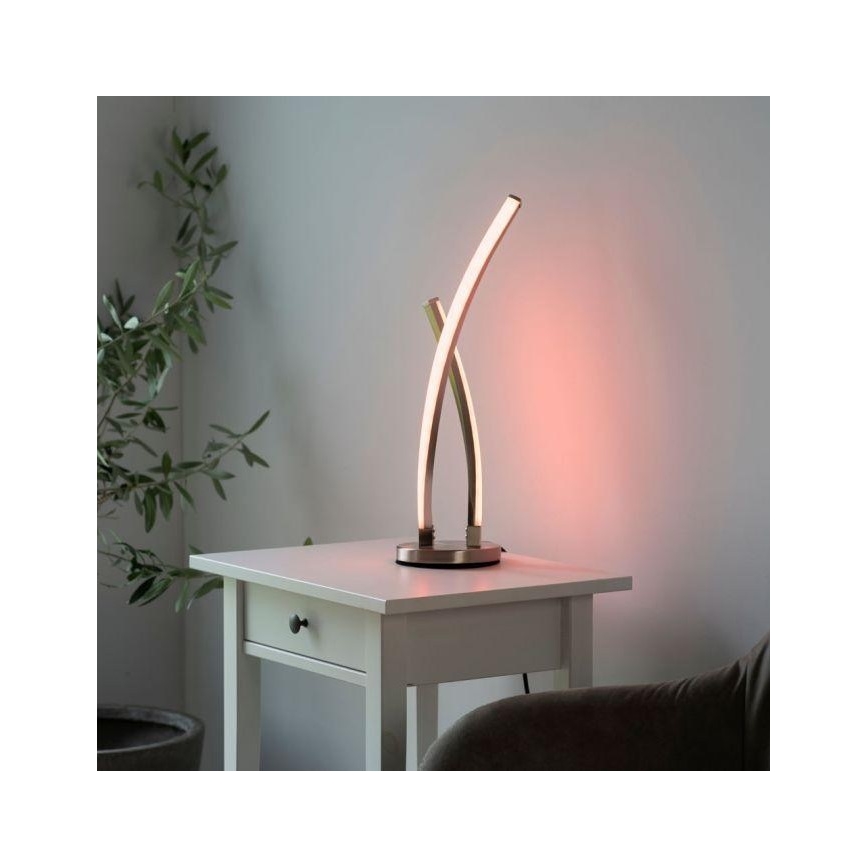 Leuchten Direkt 11991-55 - LED bordlampe dæmpbar RGB-farver SWING LED/9,5W/230V 2700-5000K + fjernbetjening