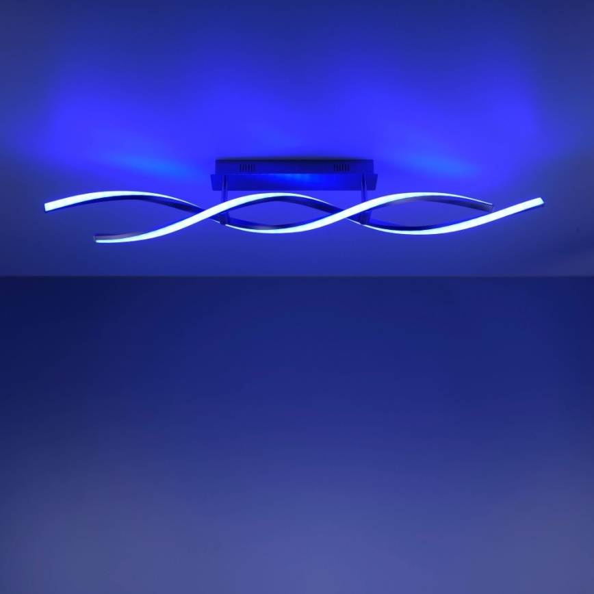Leuchten Direkt 11993-55 - LED pendel dæmpbar RGB-farver SWING 2xLED/8,5W/230V 2700-5000K + fjernbetjening