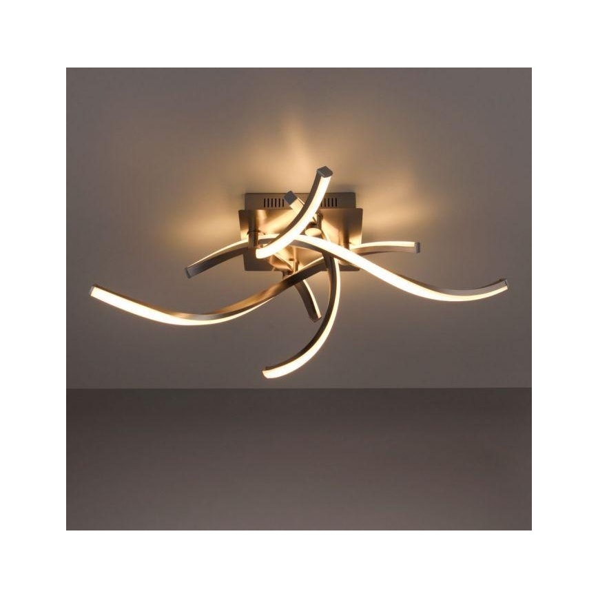 Leuchten Direkt 11995-55 - LED loftlampe dæmpbar RGB-farver SWING LED/24,4W/230V 2700-5000K + fjernbetjening