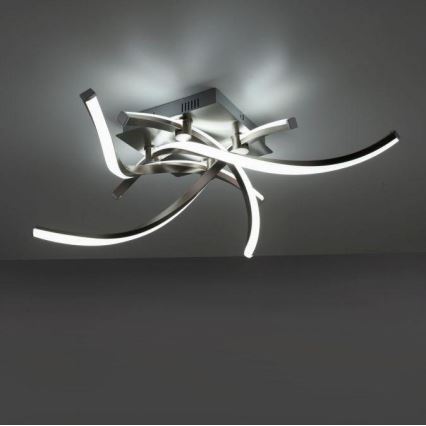 Leuchten Direkt 11995-55 - LED loftlampe dæmpbar RGB-farver SWING LED/24,4W/230V 2700-5000K + fjernbetjening