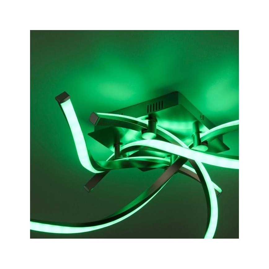 Leuchten Direkt 11995-55 - LED loftlampe dæmpbar RGB-farver SWING LED/24,4W/230V 2700-5000K + fjernbetjening