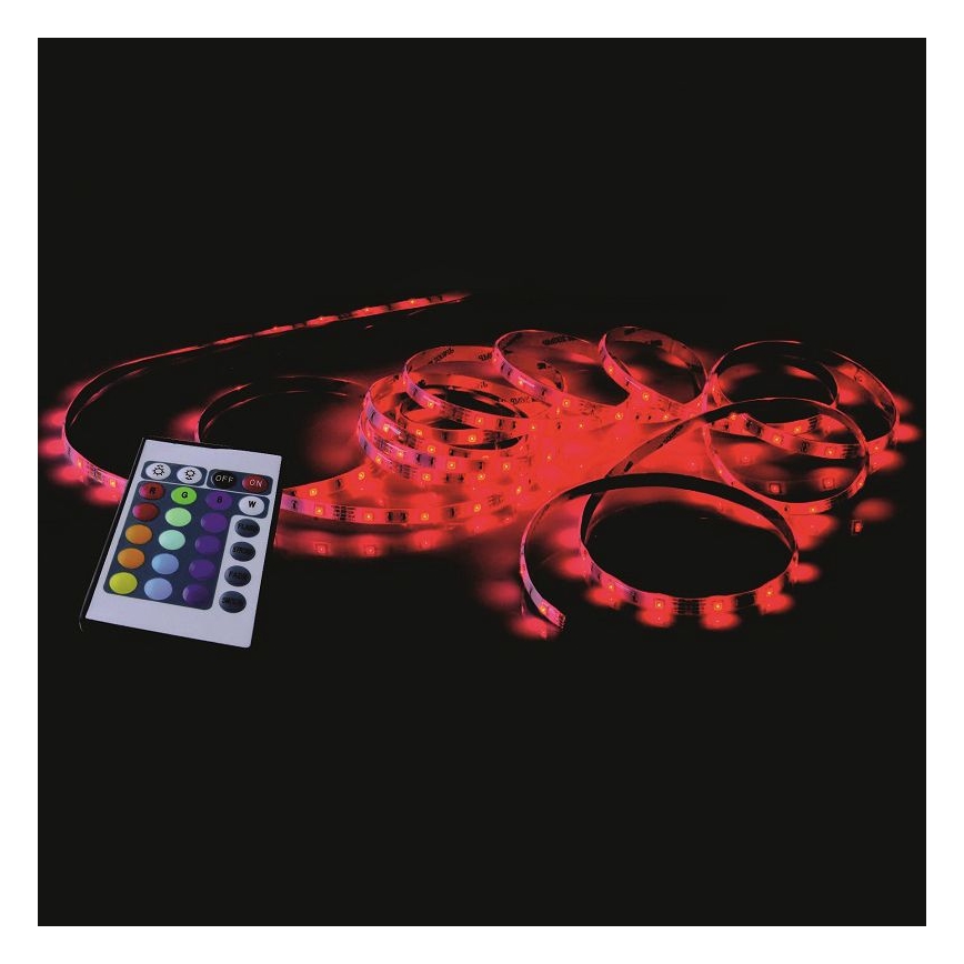 Leuchten Direkt 1210-70-BH - LED lysbånd dæmpbart RGB-farver TEANIA 3m 16,2W/12/230V + fjernbetjening