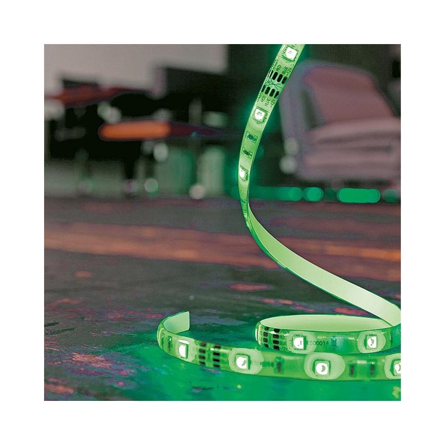 Leuchten Direkt 1210-70-BH - LED lysbånd dæmpbart RGB-farver TEANIA 3m 16,2W/12/230V + fjernbetjening