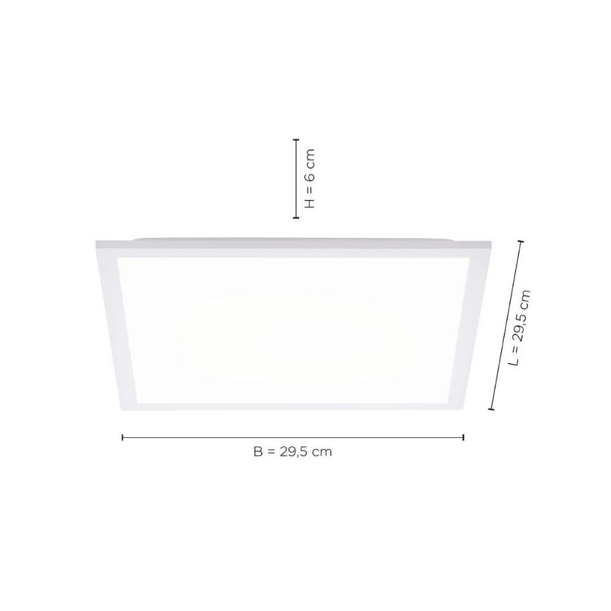 Leuchten Direkt 12200-16 - LED loftlampe FLAT LED/17W/230V
