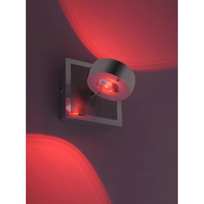 Leuchten Direkt 12471-55 - LED vægspot dæmpbar RGBW-farver OPTI LED/6W/230V 2700-5000K + fjernbetjening