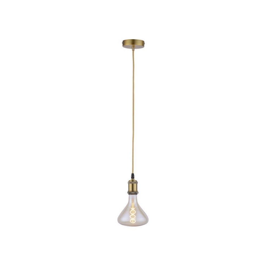 Leuchten Direkt 13570-60 - Pendel DIY 1xE27/60W/230V messingfarvet