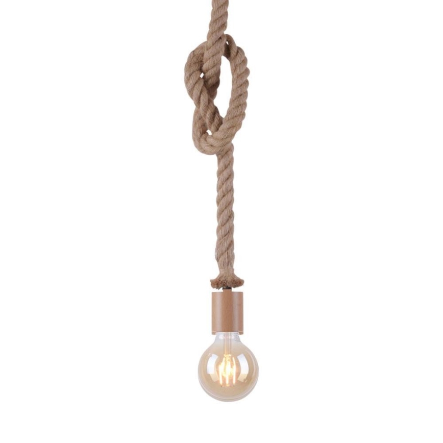 Leuchten Direkt 13572-79 - Pendel DIY 1xE27/10W/230V brun