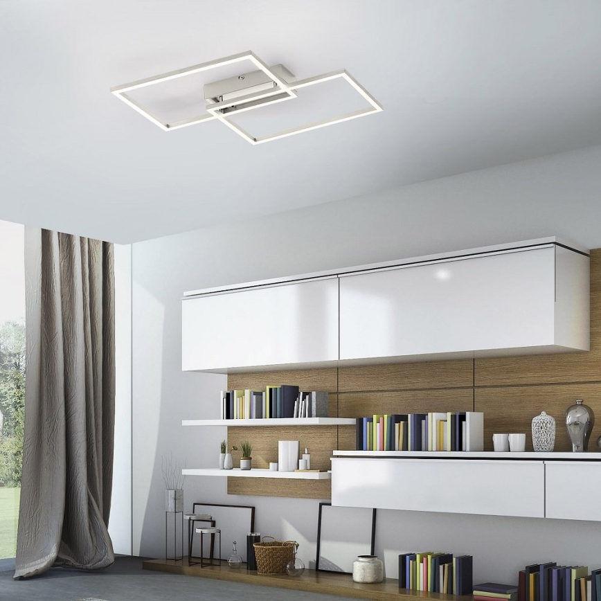 Leuchten Direkt 14018-55 - LED loftlampe dæmpbar IVEN 2xLED/15W/230V + fjernbetjening