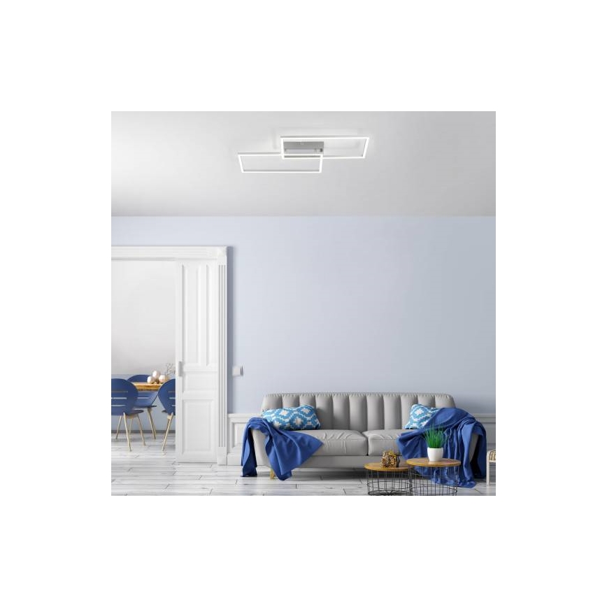 Leuchten Direkt 14018-55 - LED loftlampe dæmpbar IVEN 2xLED/15W/230V + fjernbetjening