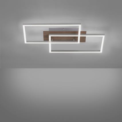 Leuchten Direkt 14018-78 - LED loftlampe dæmpbar IVEN 2xLED/15W/230V eg + fjernbetjening