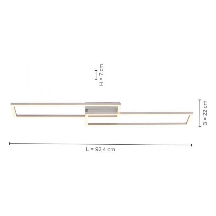 Leuchten Direkt 14023-55 - LED loftlampe dæmpbar IVEN 2xLED/15,1W/230V