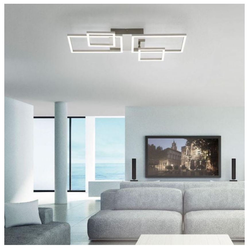 Leuchten Direkt 14030-55 - LED loftlampe IVEN 2xLED/12W/230V + 2xLED/5,5W