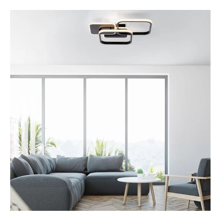 Leuchten Direkt 14117-18 - LED loftlampe SEVENT LED/36W/230V sort