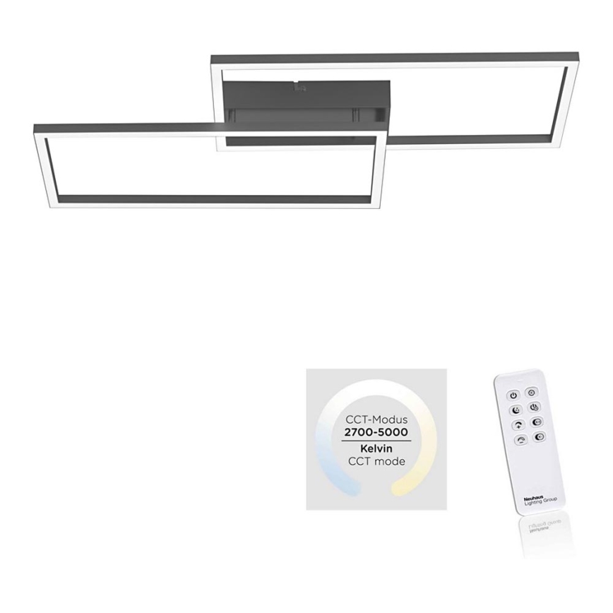 Leuchten Direkt 14140-18 - LED loftlampe dæmpbar IVEN 2xLED/13,5W/230V + fjernbetjening