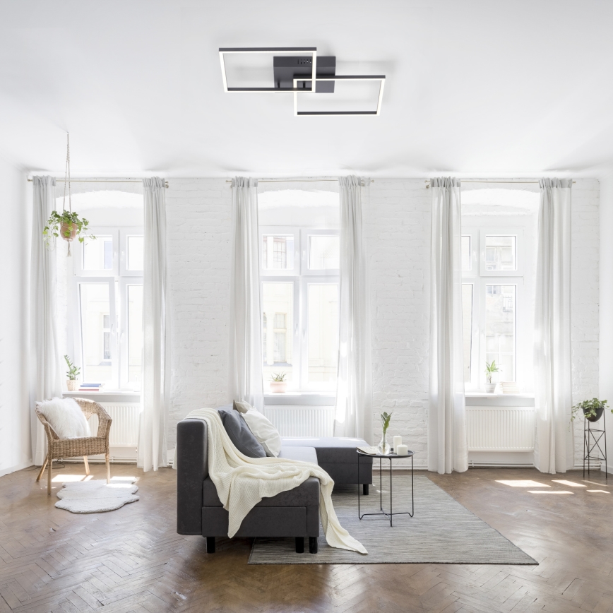 Leuchten Direkt 14141-18 - LED loftlampe dæmpbar IVEN 2xLED/13,5W/230V + fjernbetjening