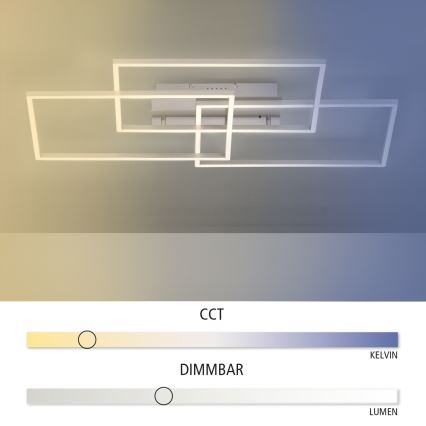 Leuchten Direkt 14150-55 - LED loftlampe dæmpbar IVEN 3xLED/13W/230V + fjernbetjening