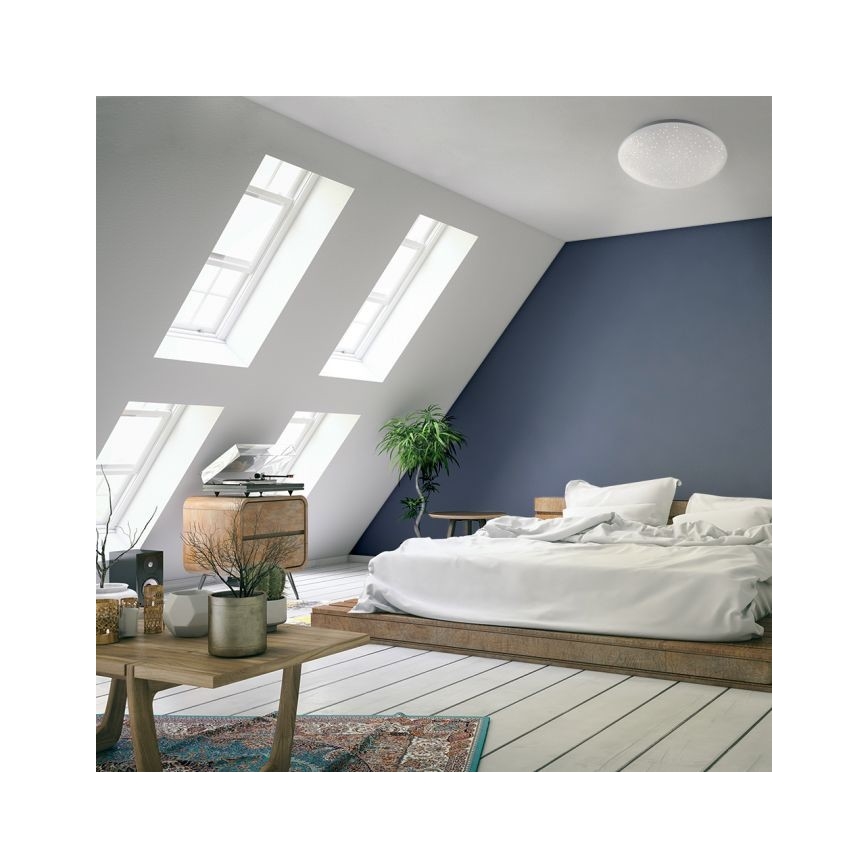 Leuchten Direkt 14241-16 - LED loftlampe dæmpbar RGB-farver SKYLER LED/5,6W/230V + fjernbetjening