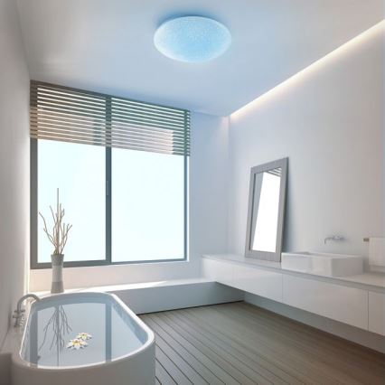 Leuchten Direkt 14241-16 - LED loftlampe dæmpbar RGB-farver SKYLER LED/5,6W/230V + fjernbetjening