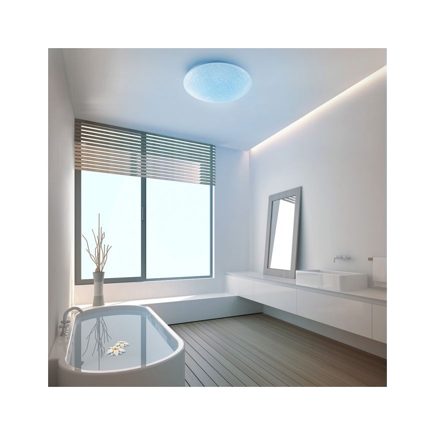 Leuchten Direkt 14241-16 - LED loftlampe dæmpbar RGB-farver SKYLER LED/5,6W/230V + fjernbetjening