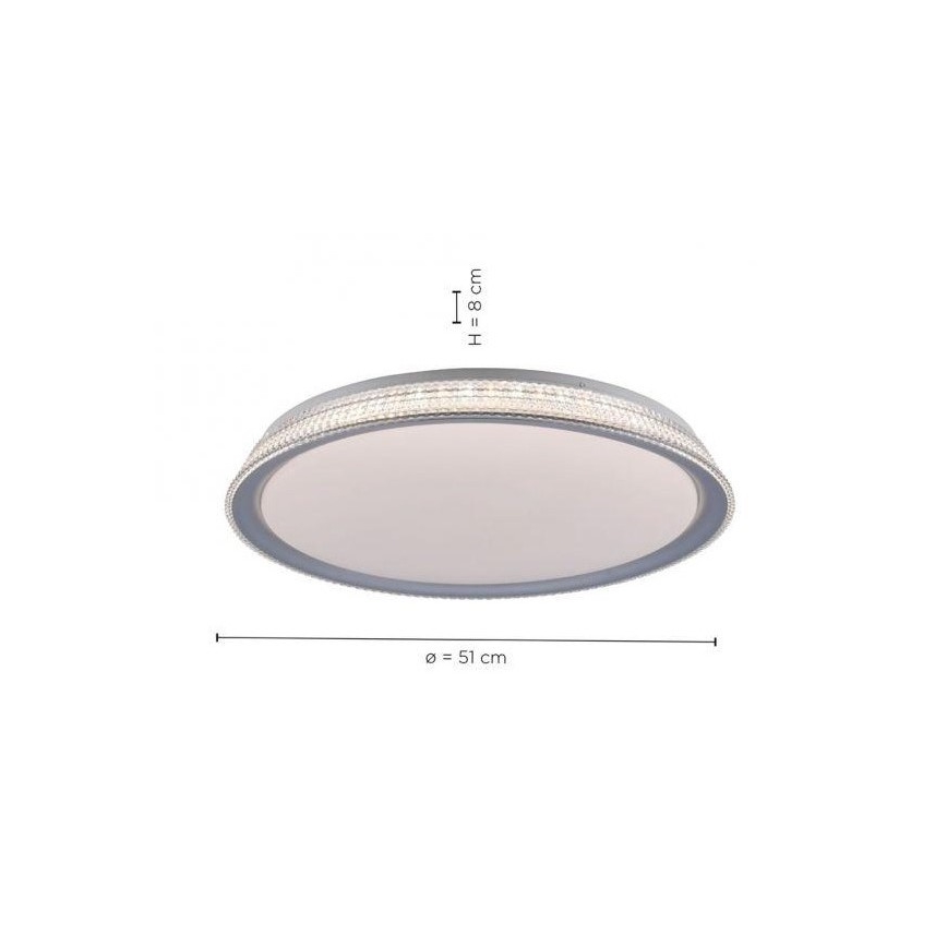 Leuchten Direkt 14359-21 - LED loftlampe dæmpbar KARI LED/36W/230V