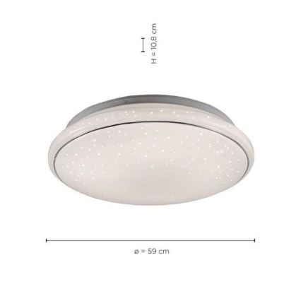 Leuchten Direkt 14366-16 - LED loftlampe dæmpbar JUPITER LED/40W/230V 3000-5000K + fjernbetjening