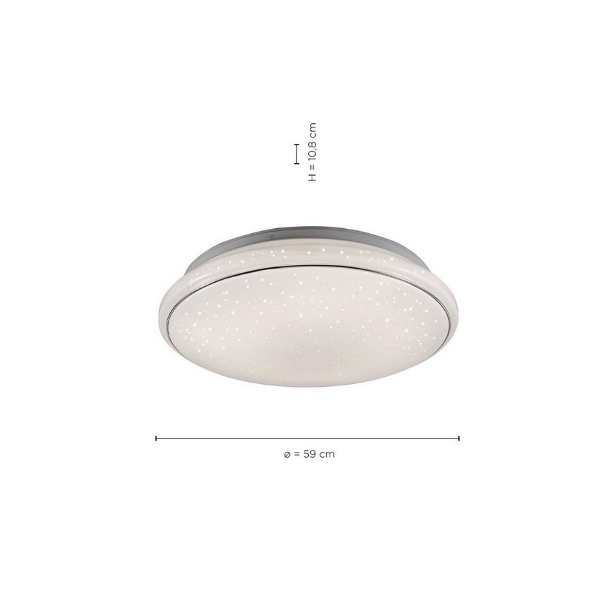 Leuchten Direkt 14366-16 - LED loftlampe dæmpbar JUPITER LED/40W/230V 3000-5000K + fjernbetjening