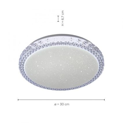 Leuchten Direkt 14370-00 - LED loftlampe dæmpbar FRIDA LED/12W/230V