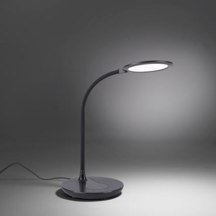 Leuchten Direkt 14416-18 - LED bordlampe med trådløs opladning og touch-funktion dæmpbar ASTRID LED/5W/230V 3000/4000/5500K + USB