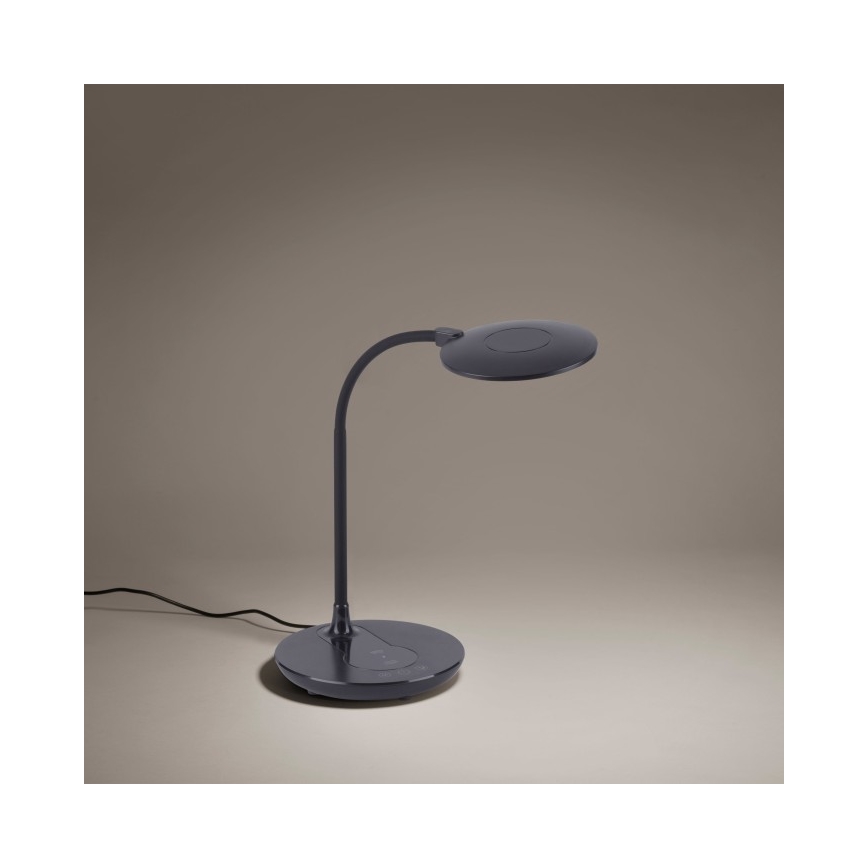 Leuchten Direkt 14416-18 - LED bordlampe med trådløs opladning og touch-funktion dæmpbar ASTRID LED/5W/230V 3000/4000/5500K + USB