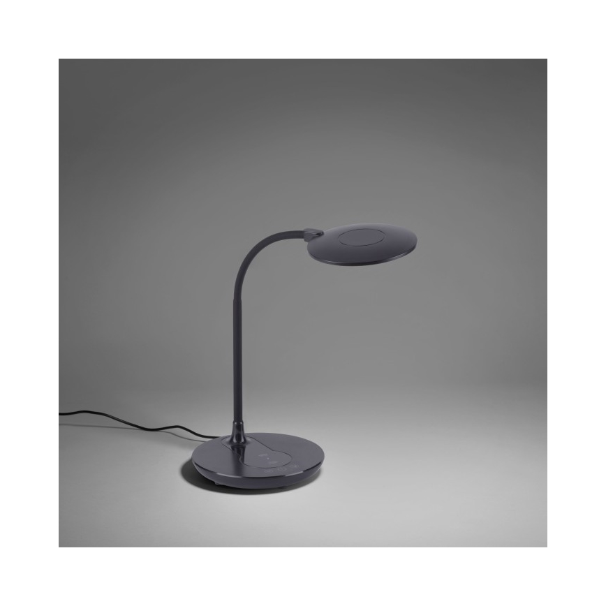 Leuchten Direkt 14416-18 - LED bordlampe med trådløs opladning og touch-funktion dæmpbar ASTRID LED/5W/230V 3000/4000/5500K + USB