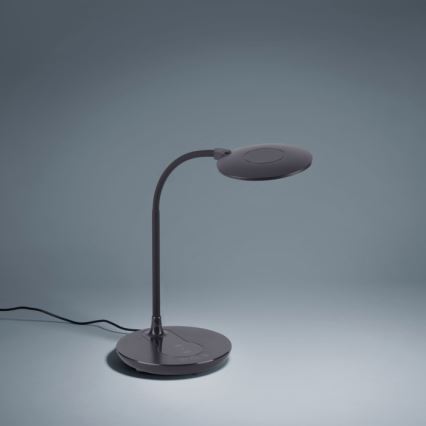 Leuchten Direkt 14416-18 - LED bordlampe med trådløs opladning og touch-funktion dæmpbar ASTRID LED/5W/230V 3000/4000/5500K + USB