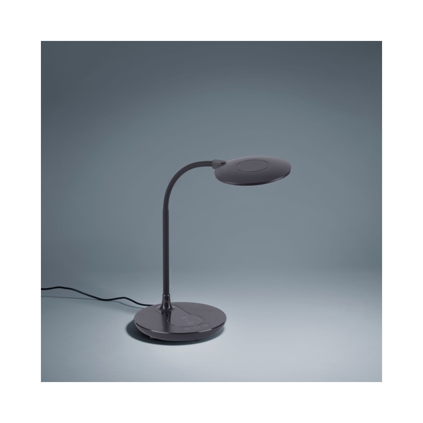 Leuchten Direkt 14416-18 - LED bordlampe med trådløs opladning og touch-funktion dæmpbar ASTRID LED/5W/230V 3000/4000/5500K + USB