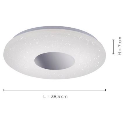 Leuchten Direkt 14422-17 - LED loftlampe med sensor til badeværelse LAVINIA LED/18W/230V IP44