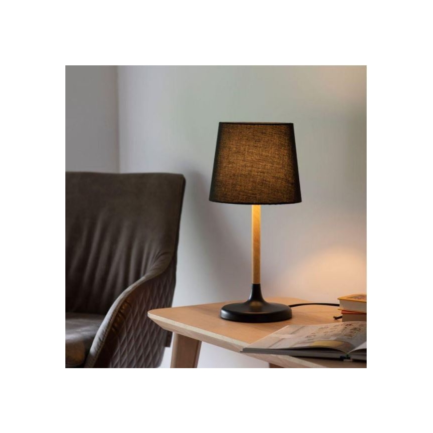 Leuchten Direkt 14423-18 - Bordlampe NIMA 1xE14/40W/230V sort