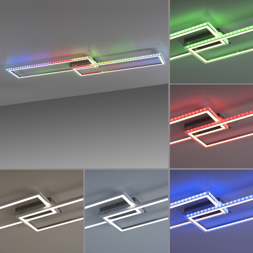 Leuchten Direkt 14635-55 - LED loftlampe dæmpbar RGB-farver FELIX 34,5W/230V