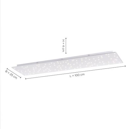 Leuchten Direkt 14672-55 - LED loftlampe dæmpbar SPARKLE LED/18W/230V 2700-5000K + fjernbetjening