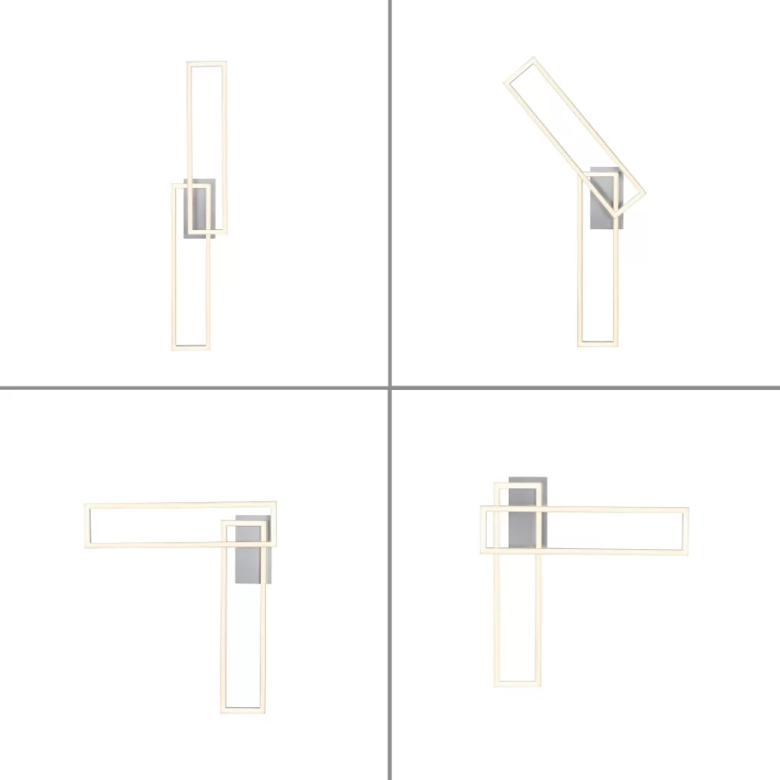 Leuchten Direkt 14691-55 - LED loftlampe dæmpbar IVEN 2xLED/18W/230V