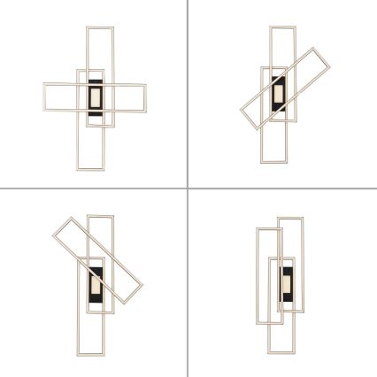 Leuchten Direkt 14693-18 - LED loftlampe dæmpbar ASMIN LED/48W/230V + fjernbetjening