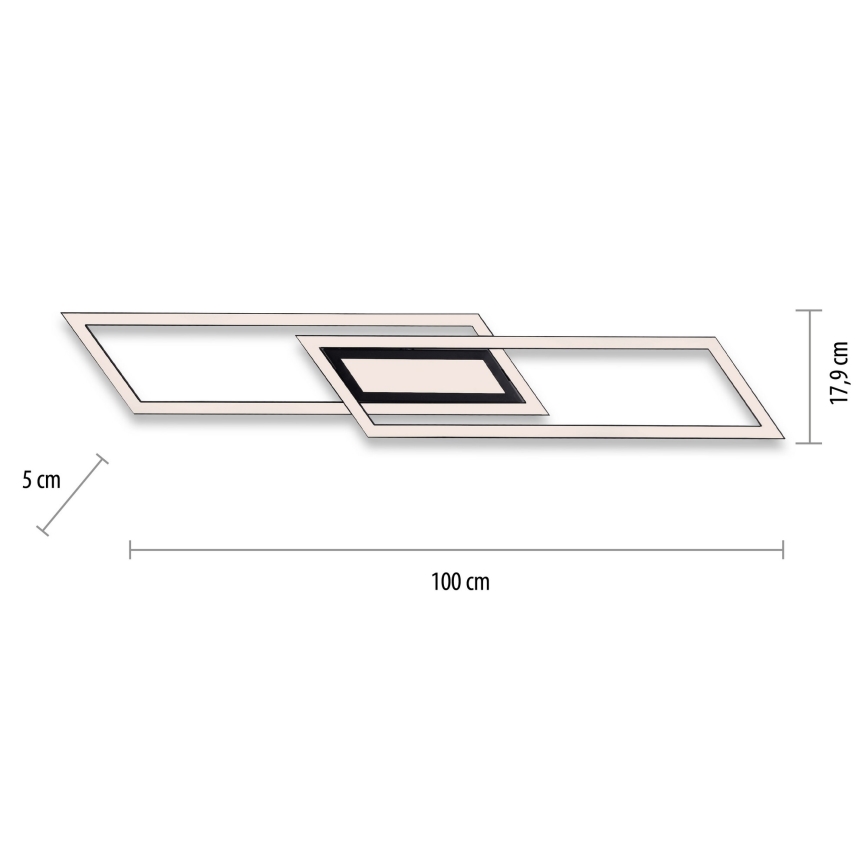 Leuchten Direkt 14694-18 - LED loftlampe ASMIN LED/48W/230V