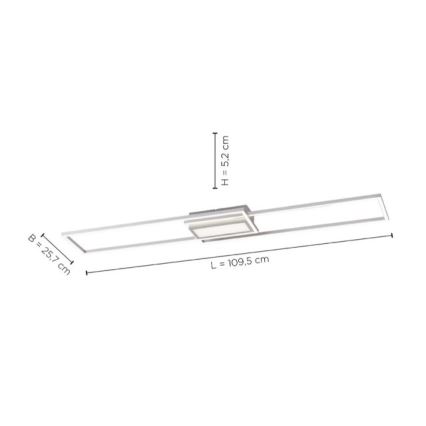 Leuchten Direkt 14711-55 - LED loftlampe dæmpbar ASMIN LED/42W/230V 3000-5000K + fjernbetjening