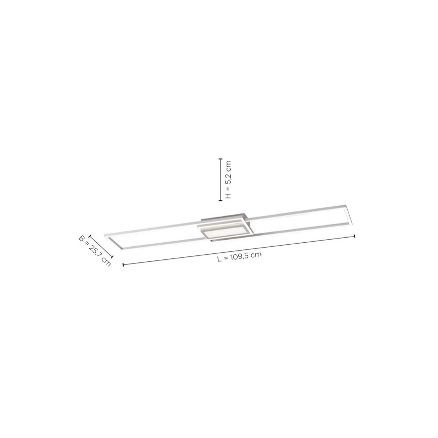 Leuchten Direkt 14711-55 - LED loftlampe dæmpbar ASMIN LED/42W/230V 3000-5000K + fjernbetjening