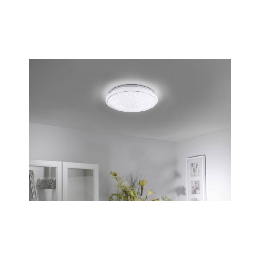 Leuchten Direkt 14743-16 - LED loftlampe dæmpbar RGB-farver JUPI LED/28W/230V Tuya 2700-5000K + fjernbetjening
