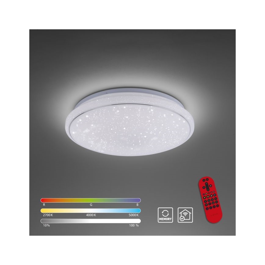 Leuchten Direkt 14743-16 - LED loftlampe dæmpbar RGB-farver JUPI LED/28W/230V Tuya 2700-5000K + fjernbetjening