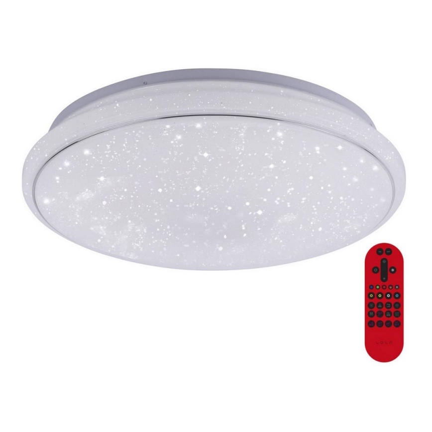 Leuchten Direkt 14743-16 - LED loftlampe dæmpbar RGB-farver JUPI LED/28W/230V Tuya 2700-5000K + fjernbetjening