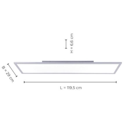 Leuchten Direkt 14753-21 - LED-panel FLAT LED/22W/230V overflademonteret