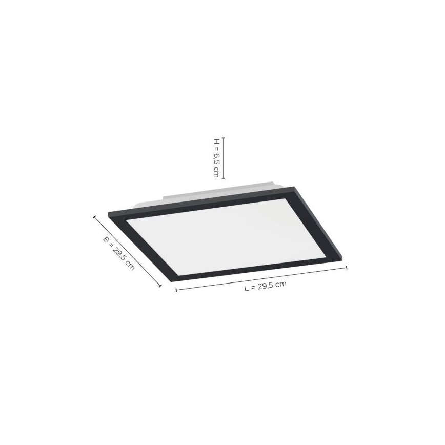 Leuchten Direkt 14754-18 - LED loftlampe dæmpbar FLAT LED/20W/230V 2700K-5000K + fjernbetjening