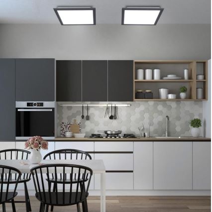 Leuchten Direkt 14755-18 - LED dæmpbar loftlampe FLAT LED/28W/230V 2700-5000 + fjernbetjening